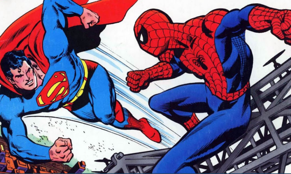 spider-man-vs.-superman:-dc-and-marvel’s-first-superhero-crossover